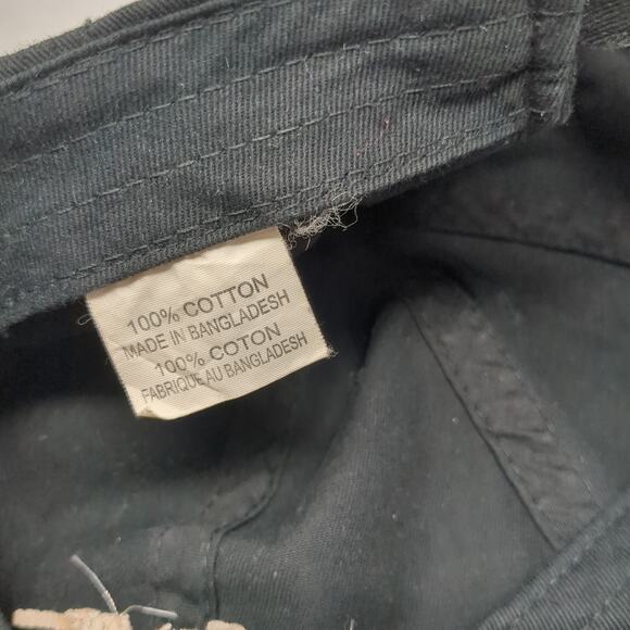 IYCYM Slideback Baseball Cap Black One Size Adjustable Embroidered Vented Holes - Picture 9 of 9